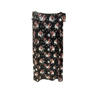 Earthbound Velvet Floral Maxi Skirt